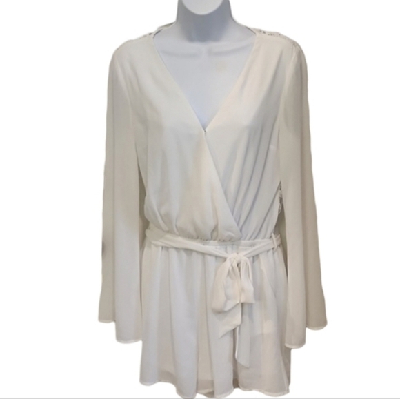 ALTAR'D State Lace Back Tie Waist Romper - Picture 7 of 9